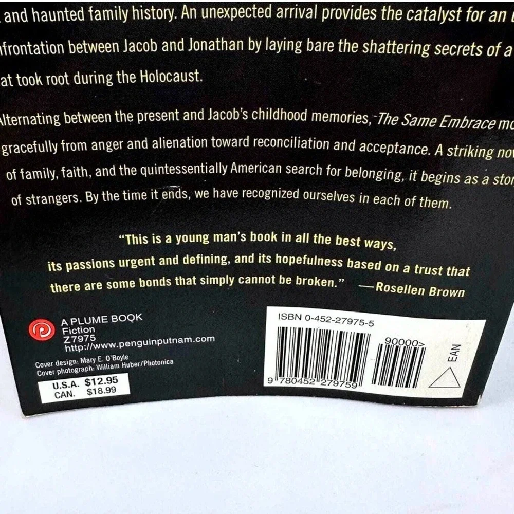 The Same Embrace Michael‎ Lowenthal A Novel Paperback 1999